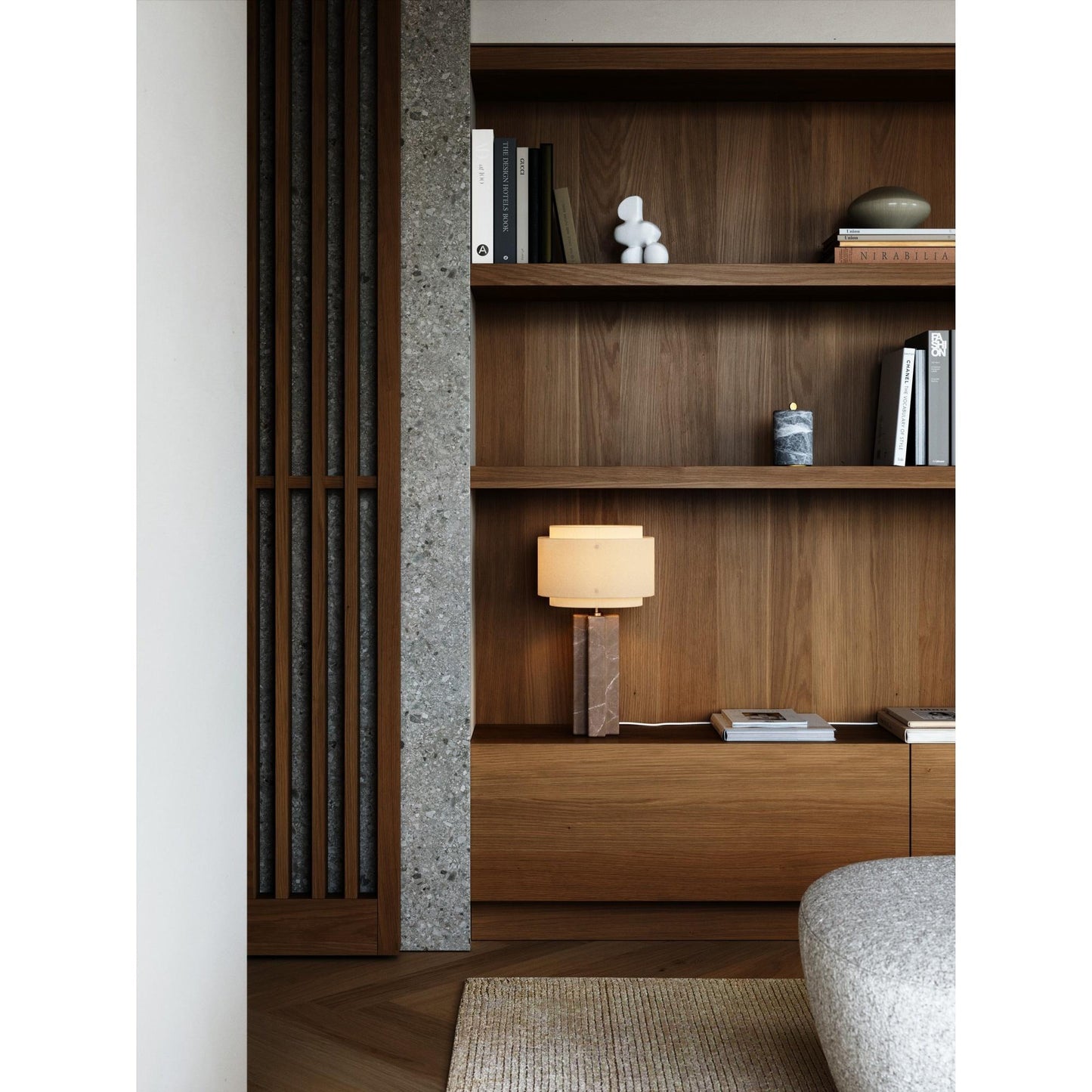 Design For The People Takai Table Lamp Beige/ Marble