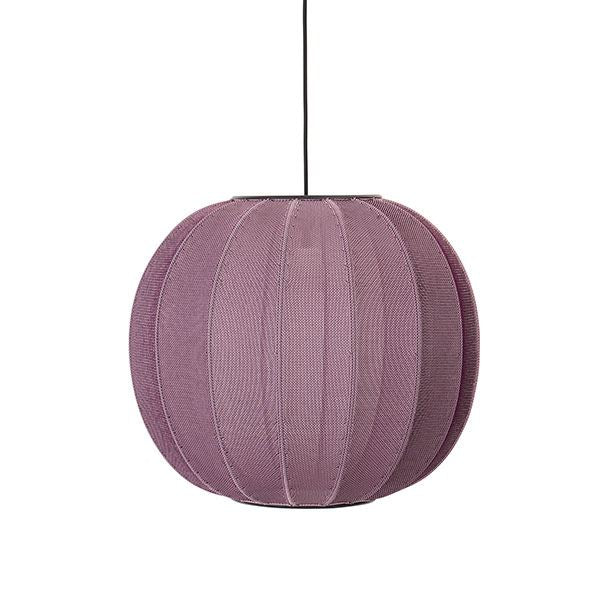 Knit-Wit Round Pendant Lamp Ø45 by Made By Hand #Bourgogne Red