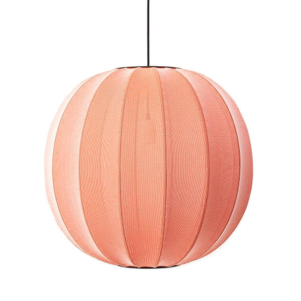 Knit-Wit Round Pendant Lamp Light Ø60 by Made By Hand #Coral red