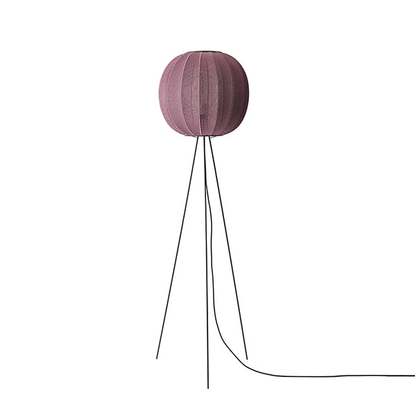 Knit-Wit Round Floor Lamp Tall Ø45 by Made By Hand #Bourgogne Red