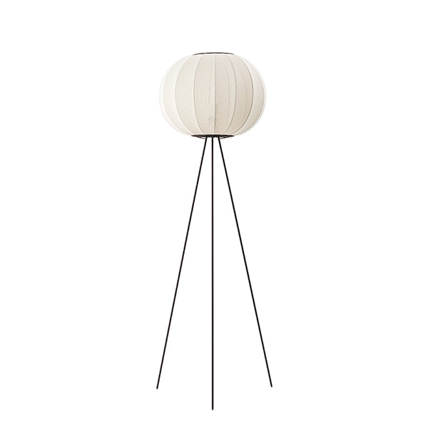 Knit-Wit Round Floor Lamp Tall Ø45 by Made By Hand #Pearl White