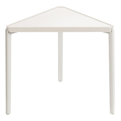 Tambour low table, 44 cm, white