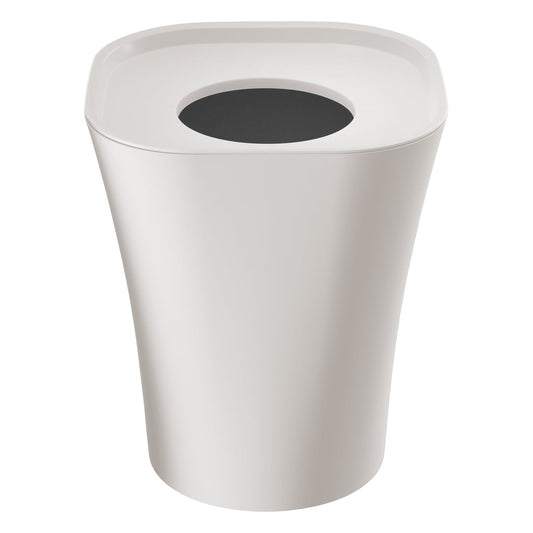 Trash paper bin, large, white