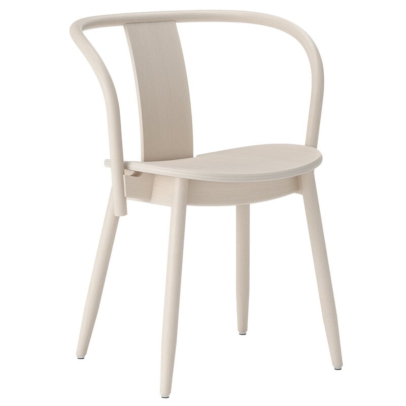 Icha chair by Massproductions #white oiled beech #