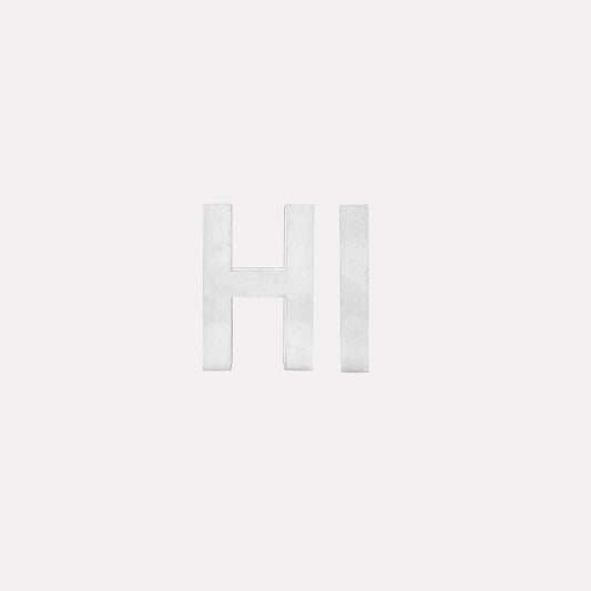 aluminum letters Decorative Object HI by Seletti