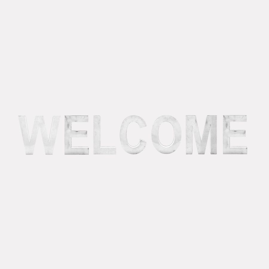 aluminum letters Decorative Object WELCOME by Seletti