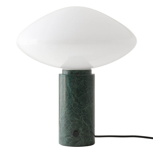 Mist table lamp AP17 by &Tradition #Guatemala Verde marble - opal glass #