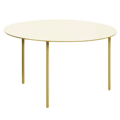 Pair side table, L, ochre steel