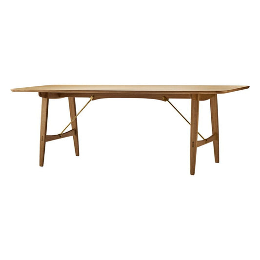 BM1160 Hunt Hunting sman dining table by Carl Hansen & Søn #oiled oak - brass #