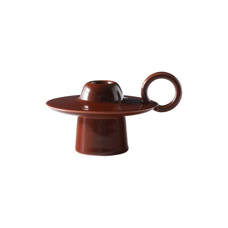 Momento candleholder JH39 by &Tradition #red brown #