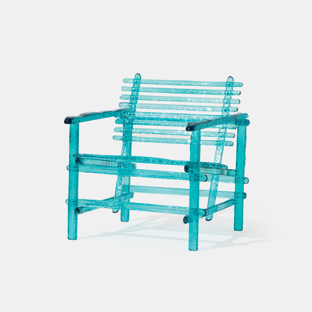 A'MARE - Outdoor polycarbonate easy chair with armrests by edra