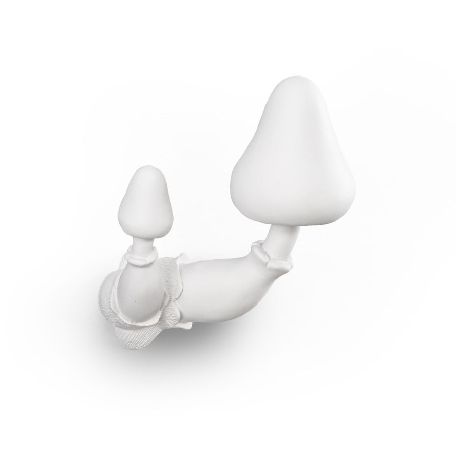 Resin coat hangers Hangers Mushroom #2 by Seletti #White