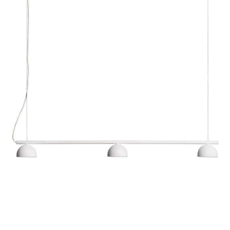 Blush rail 3 pendant by Northern #white matt #