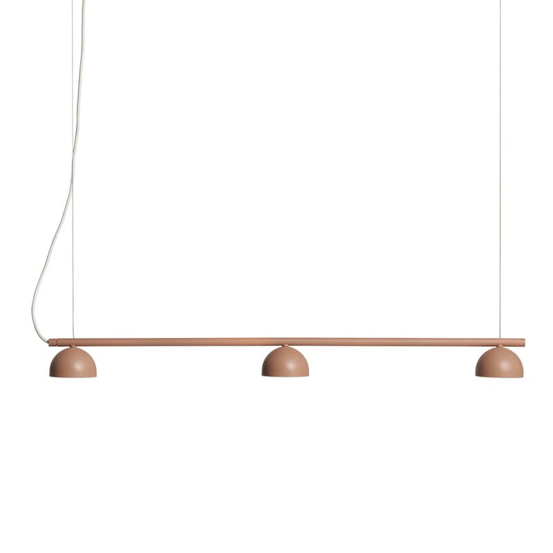 Blush rail 3 pendant by Northern #warm beige #