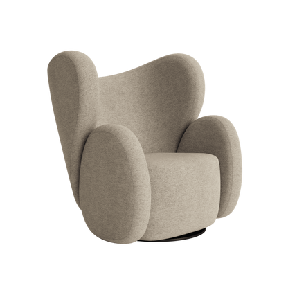 Big Big Chair - Wing Fabric Armchair by Norr11 #Barnum Bouclé | 03