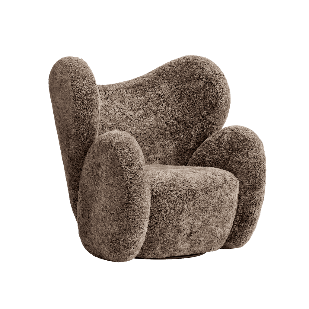 Big Big Chair - Wing Fabric Armchair by Norr11 #Sheepskin | Sahara