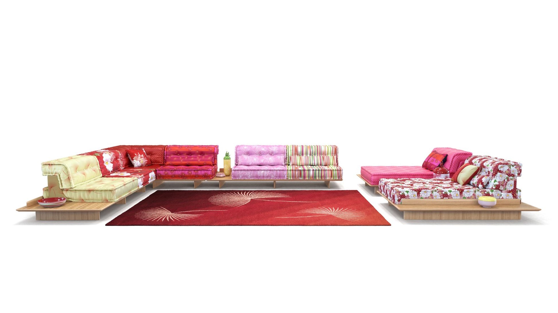 MAH JONG COMPOSITION NATSU – KENZO TAKADA WITH PLATFORMS by Roche Bobois