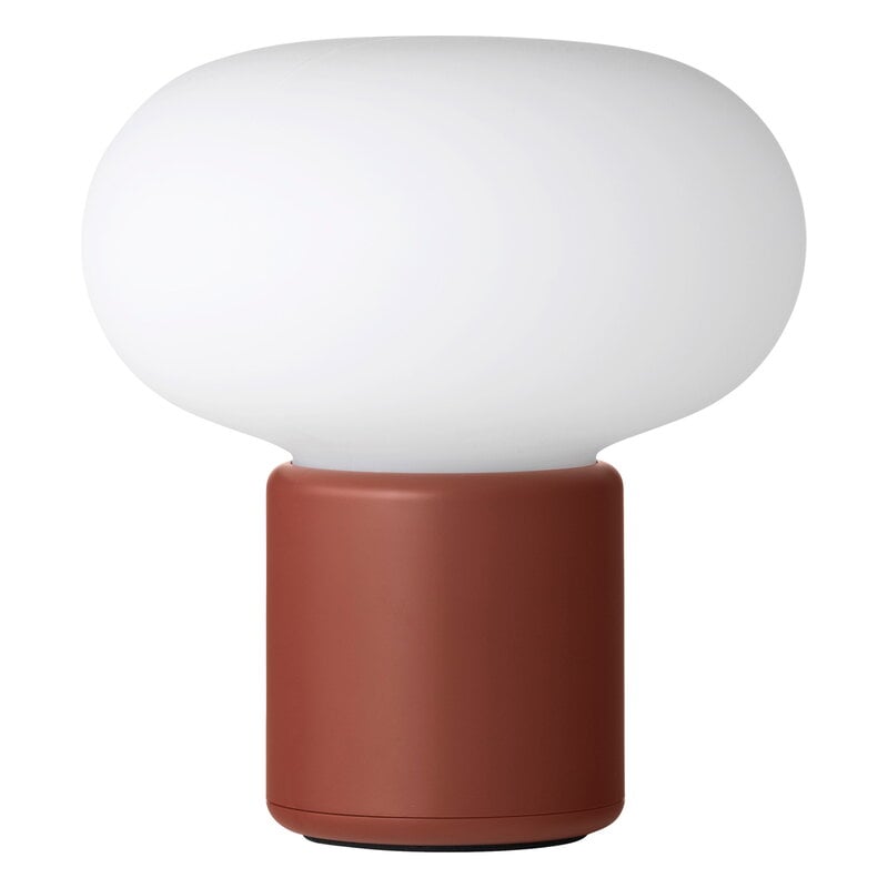 Karl-Johan portable table lamp by New Works #earth red #