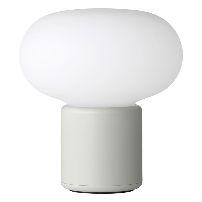 Karl-Johan portable table lamp by New Works #light grey #