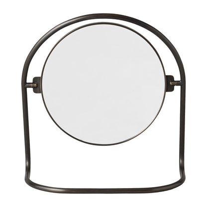 Nimbus table mirror by Audo Copenhagen #bronzed brass #