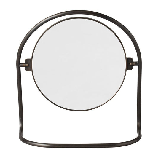Nimbus table mirror by Audo Copenhagen #bronzed brass #