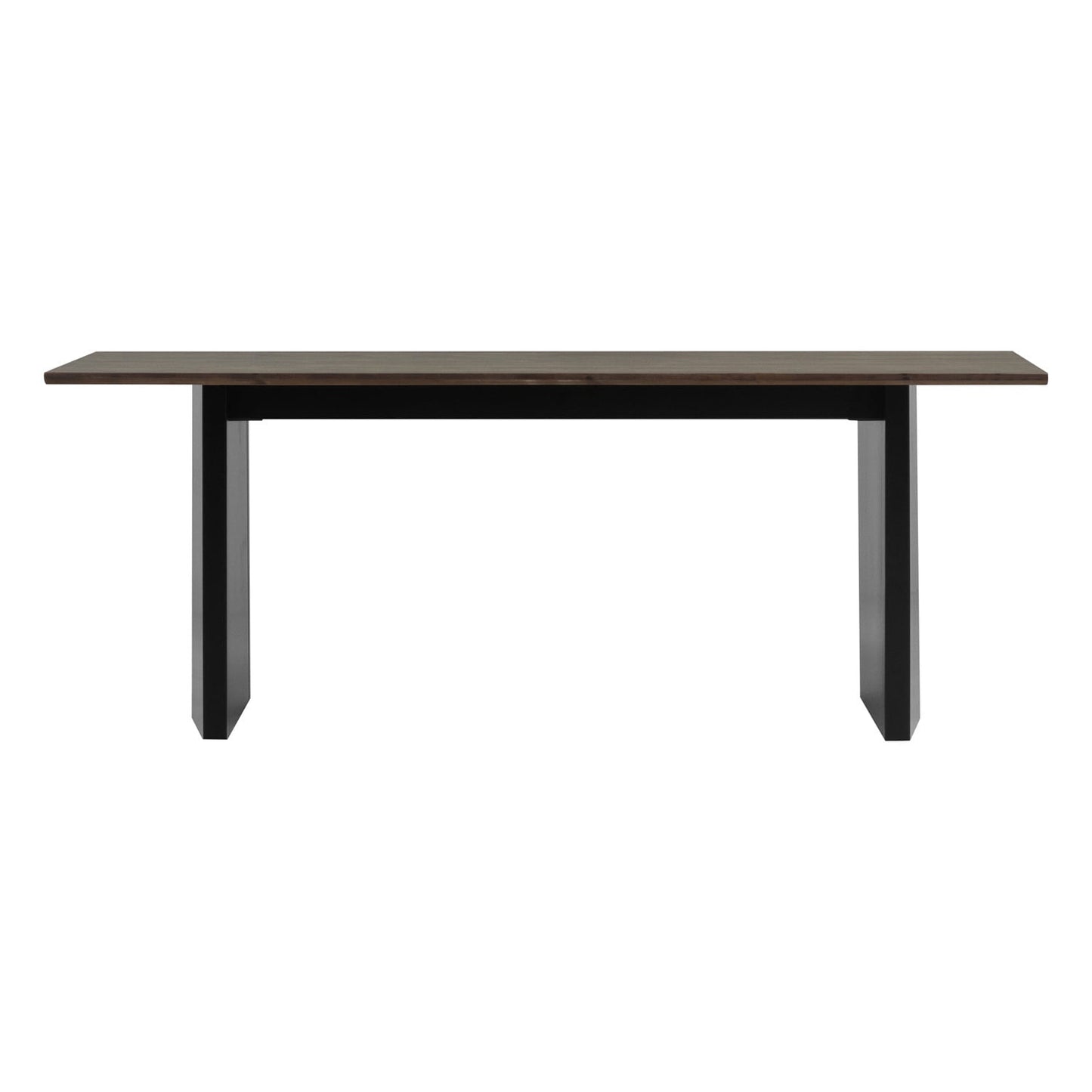 Panel table, 90 x 200 cm, black - dark brown