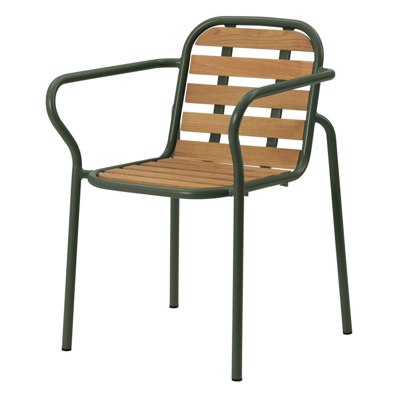 Vig armchair by Normann Copenhagen #Robinia wood - dark green #