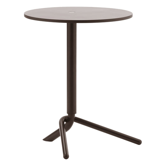 Lift side table, dark brown
