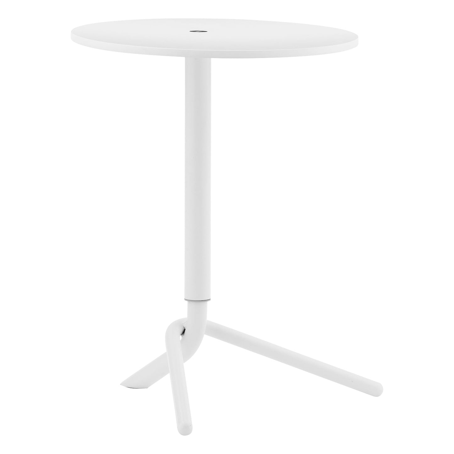 Lift side table, white