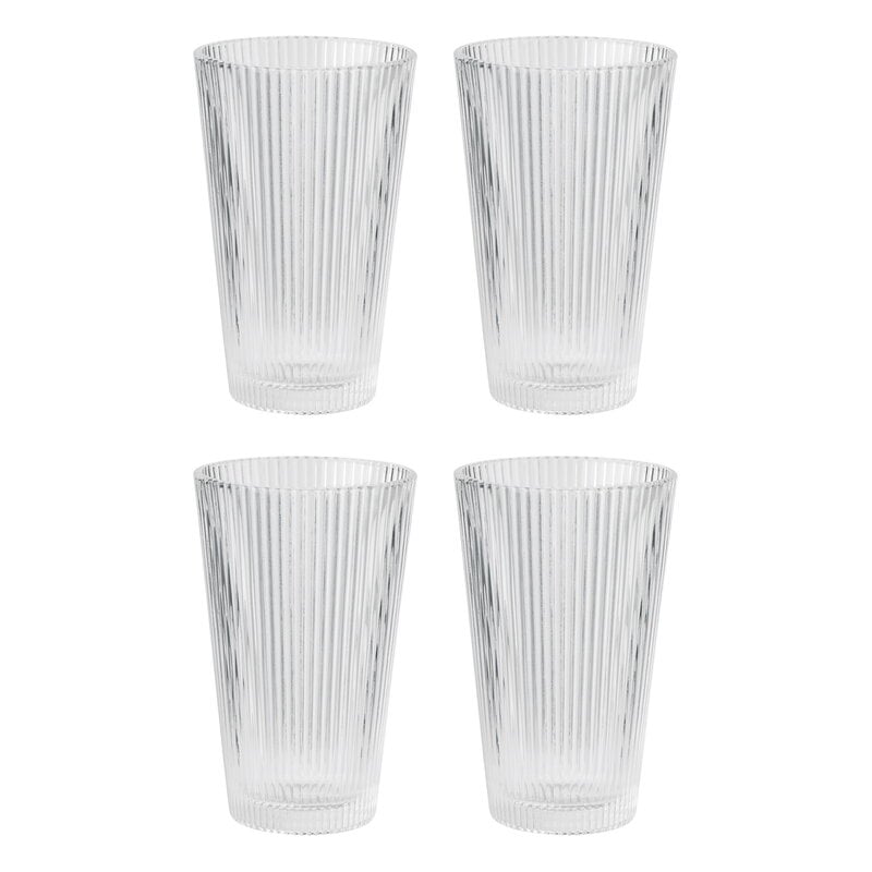 Pilastro drinking glass by Stelton #35 cl, 4 pcs, clear #