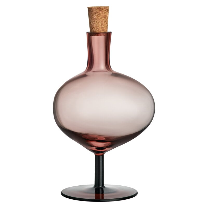 Bod bottle by Kosta Boda #230 mm, burgundy - cork #