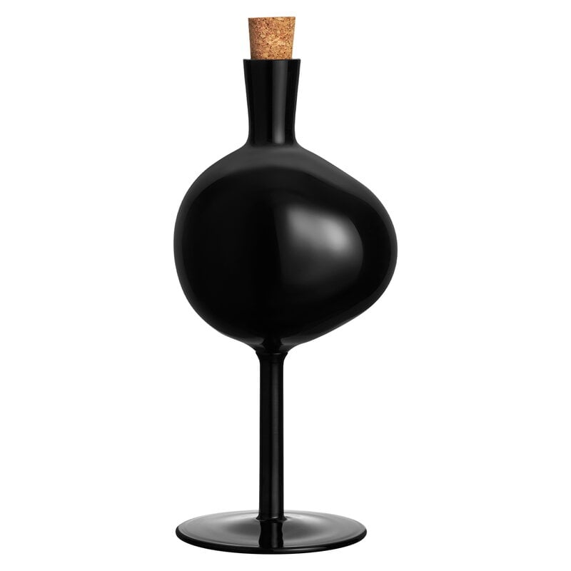 Bod bottle by Kosta Boda #306 mm, black - cork #