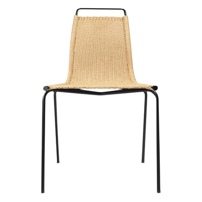 PK1 chair by Carl Hansen & Søn #black steel - natural paper cord #