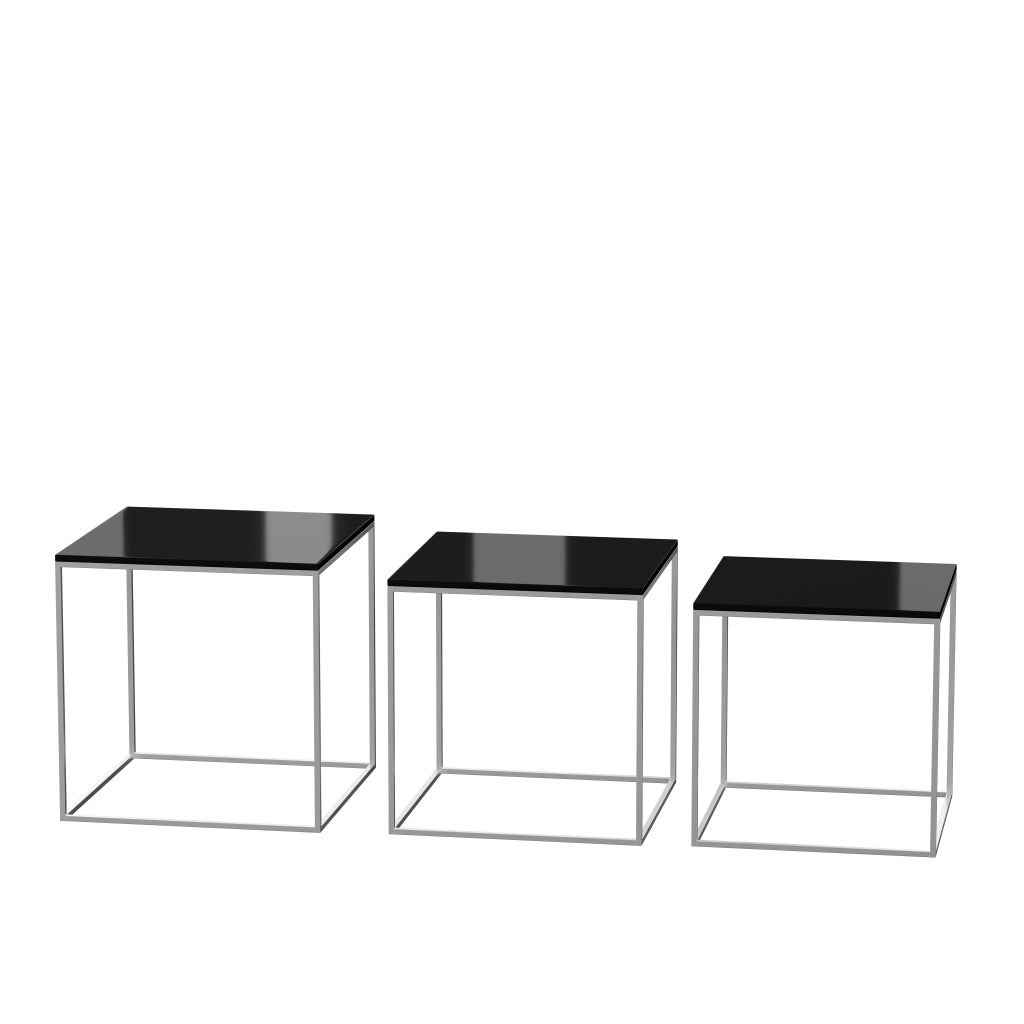 PK71™ - PK71, Nest of 3 Side Tables, 28 x 28 cm by Fritz Hansen