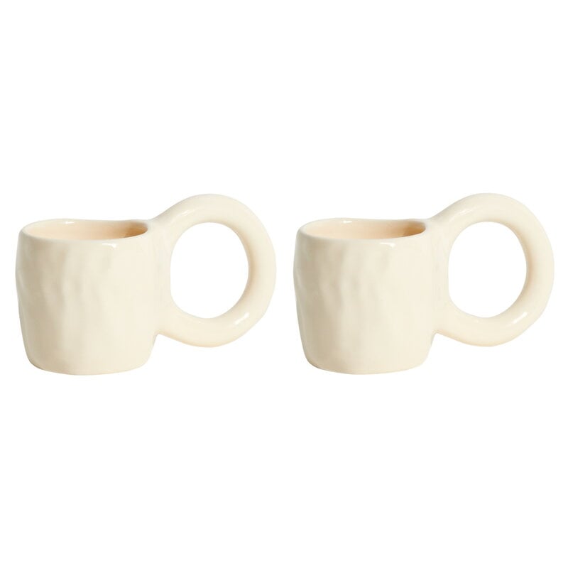 Donut espresso cup by Petite Friture #2 pcs, vanilla #