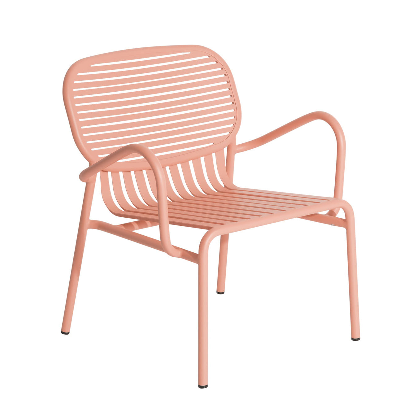 Week-End - Garden Powder Coated Aluminium Easy Chair With Armrests by Petite Friture #Blush