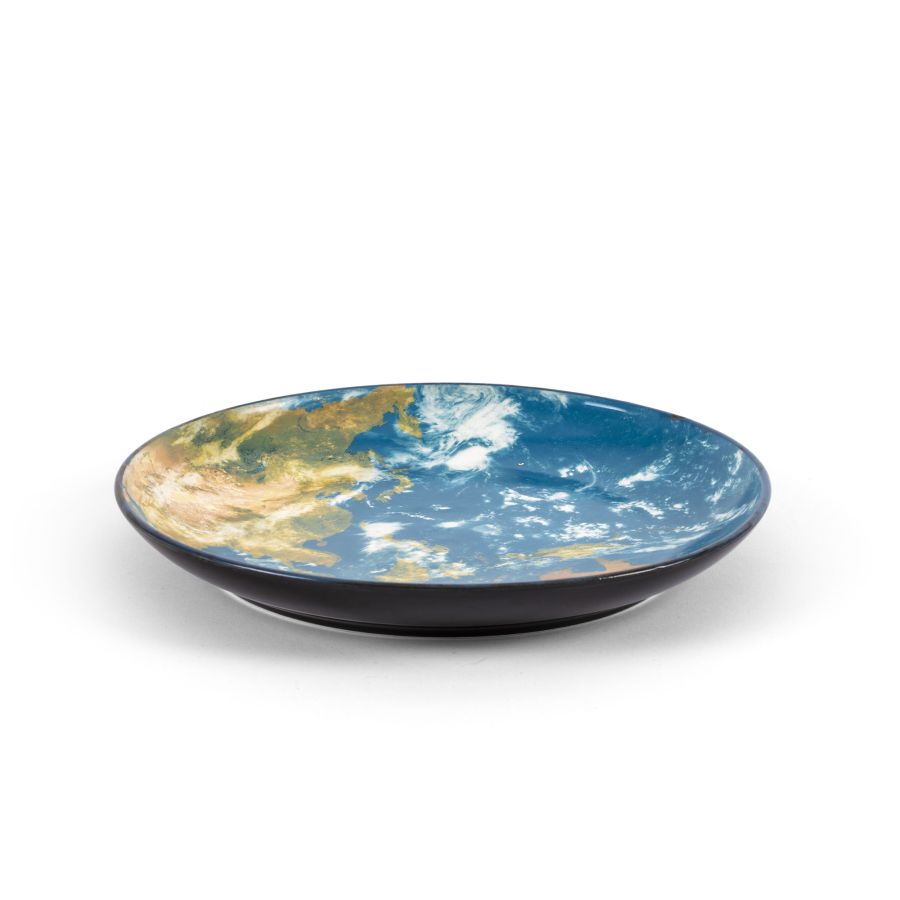 Porcelain Tray Cosmic Diner Earth Asia Tray by Seletti