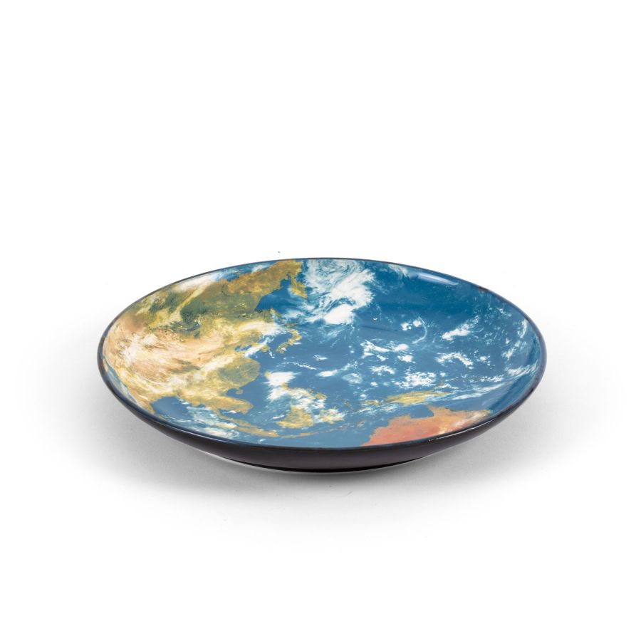 Porcelain Tray Cosmic Diner Earth Asia Tray by Seletti