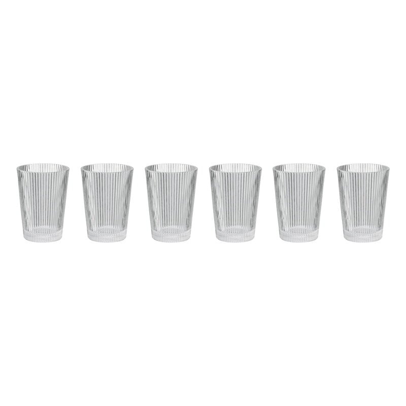 Pilastro drinking glasses by Stelton #24 cl, 6 pcs, clear #