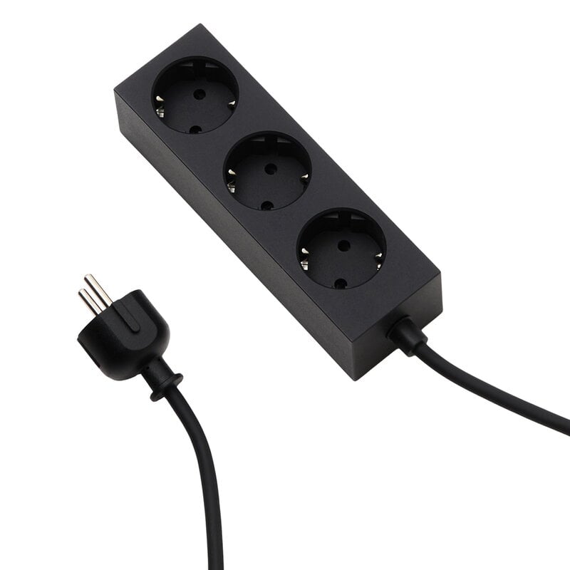 Power Bar power strip by Pedestal #2 m, charcoal #