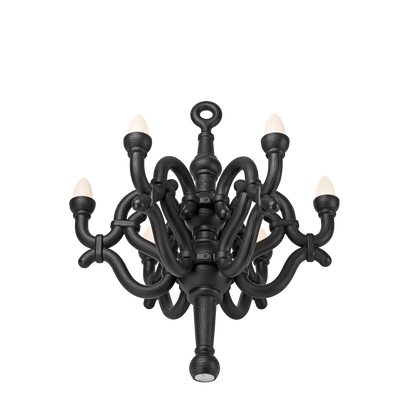 Fallen Chandelier M wireless rechargeable lamp by Qeeboo #Black