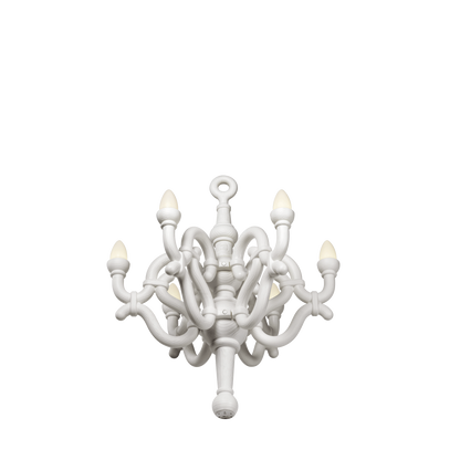 Fallen Chandelier M wireless rechargeable lamp by Qeeboo #White