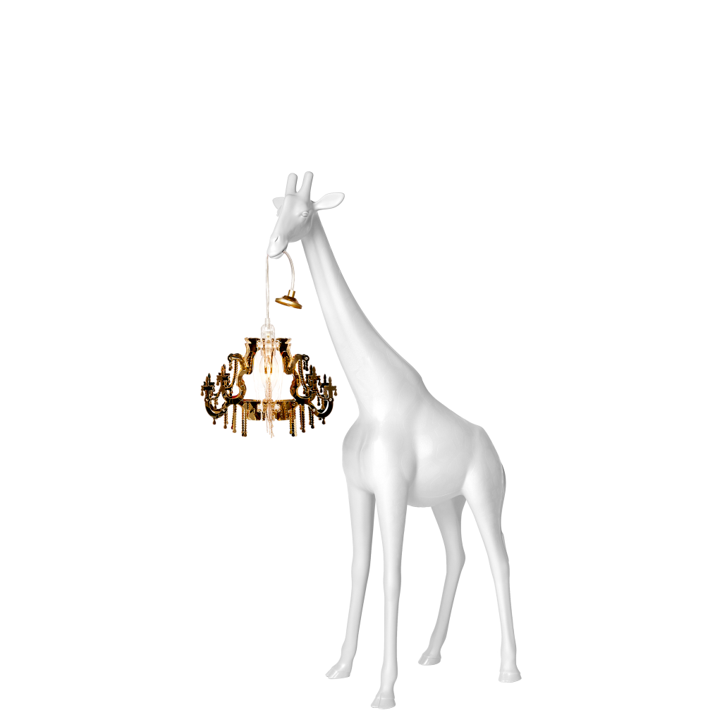 Giraffe In Love Xs table/floor lamp by Qeeboo #White