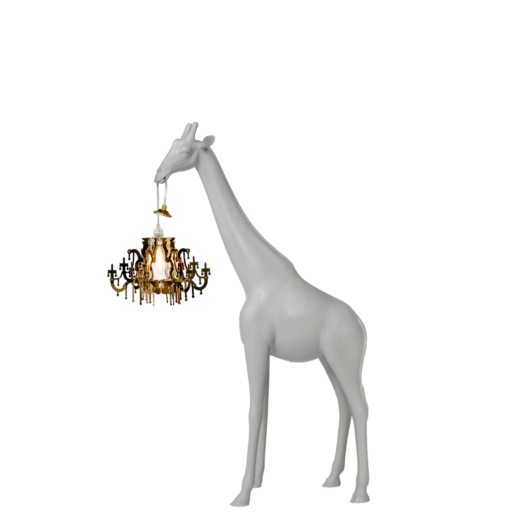 Giraffe In Love Xs table/floor lamp by Qeeboo #Cold Sand