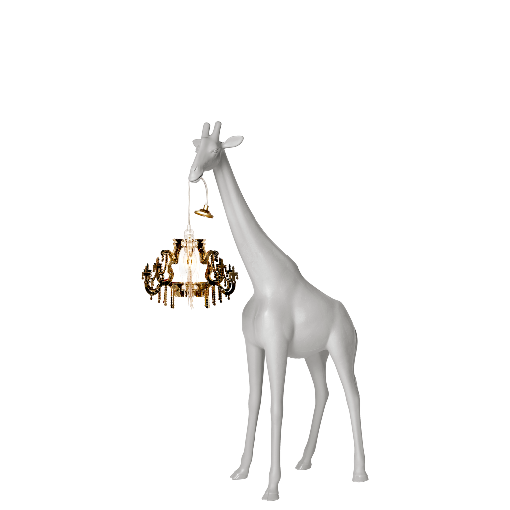 Giraffe In Love Xs table/floor lamp by Qeeboo #Cold Sand