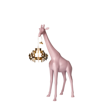 Giraffe In Love Xs table/floor lamp by Qeeboo #Dusty Rose