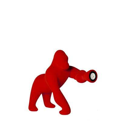 Kong Xs Velvet Finish table / floor lamp by Qeeboo #Red