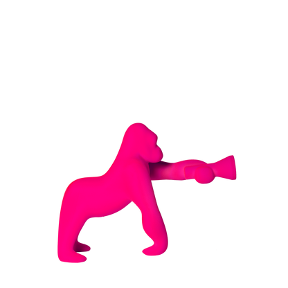 Kong Xs Velvet Finish table / floor lamp by Qeeboo #Fuxia