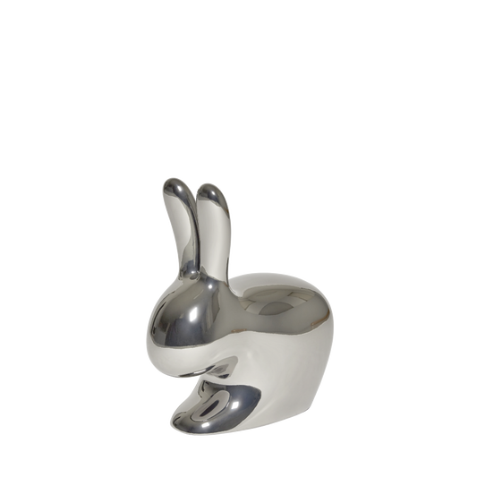 Rabbit Chair Baby Metal Finish by Qeeboo