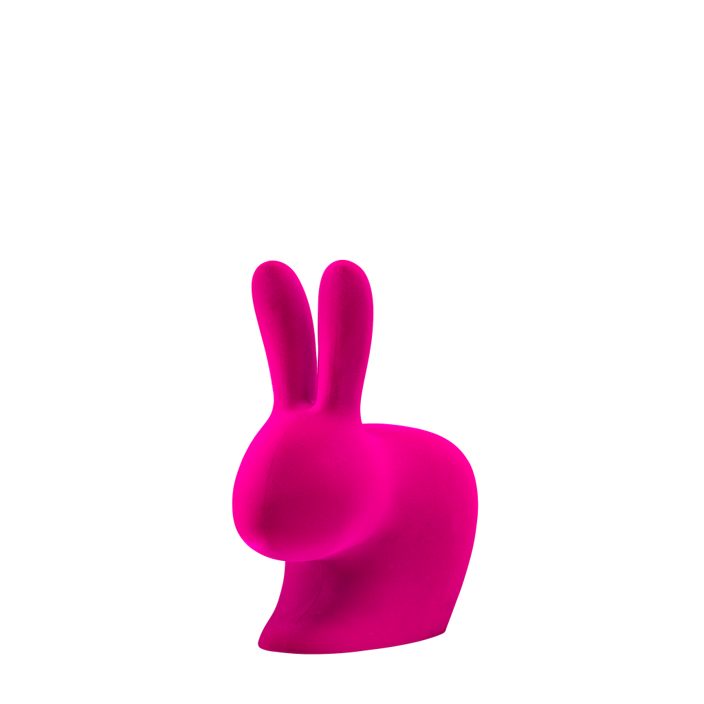 Rabbit Chair Baby Velvet Finish by Qeeboo